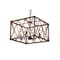 Cwi Lighting Marini 4 Light Chandelier With Wood Grain Brown Finish 1033P18-4-230 - alternate 2